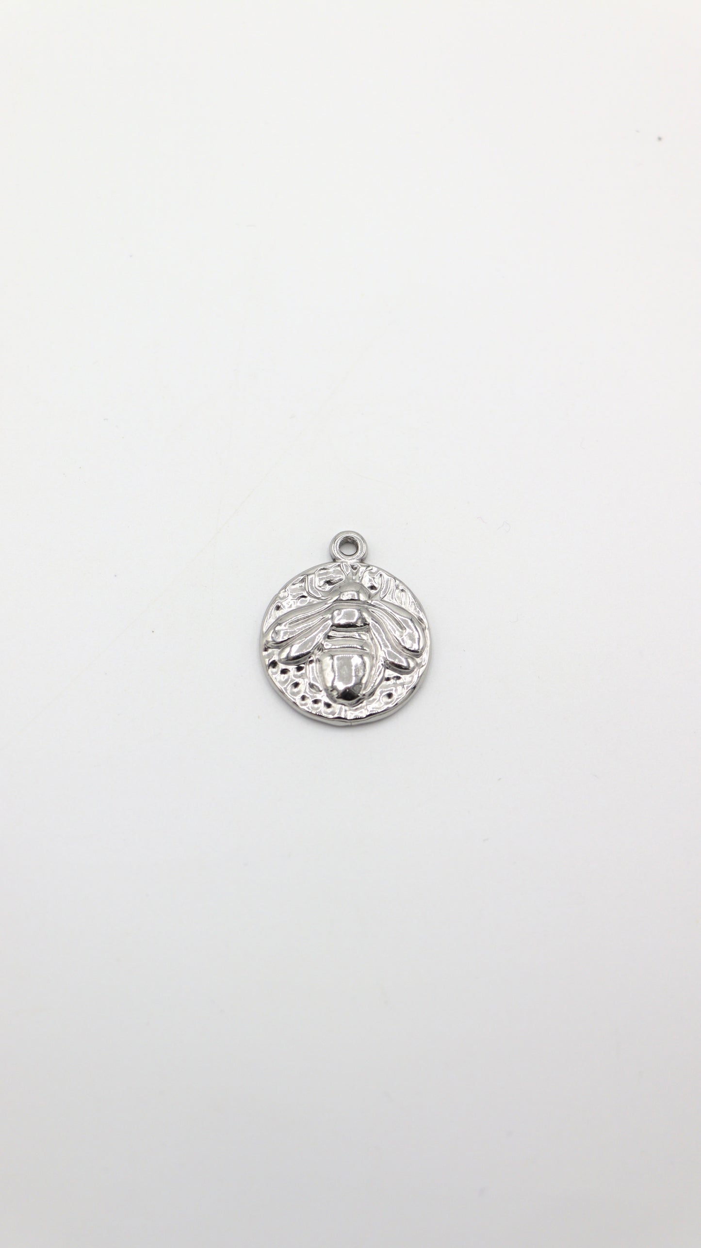 Charms médaillon argenté