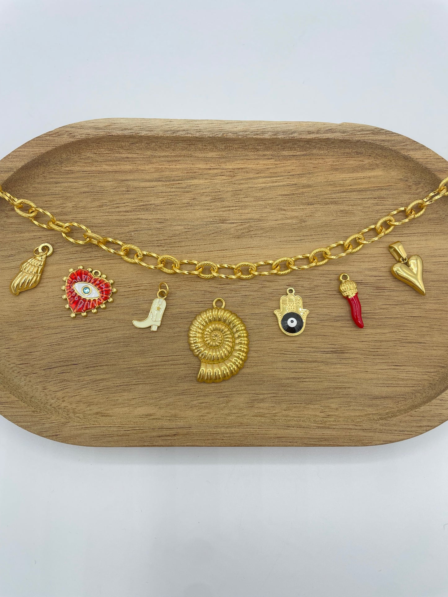 Claudine - Chaine personnalisable doré