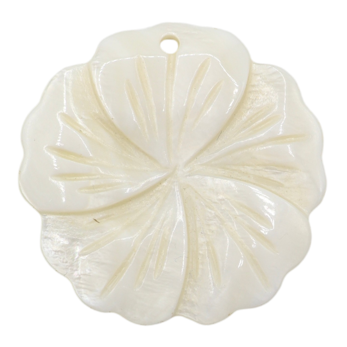Pendentifs/Charms Fleurs Blanches Coquillage/Nacre