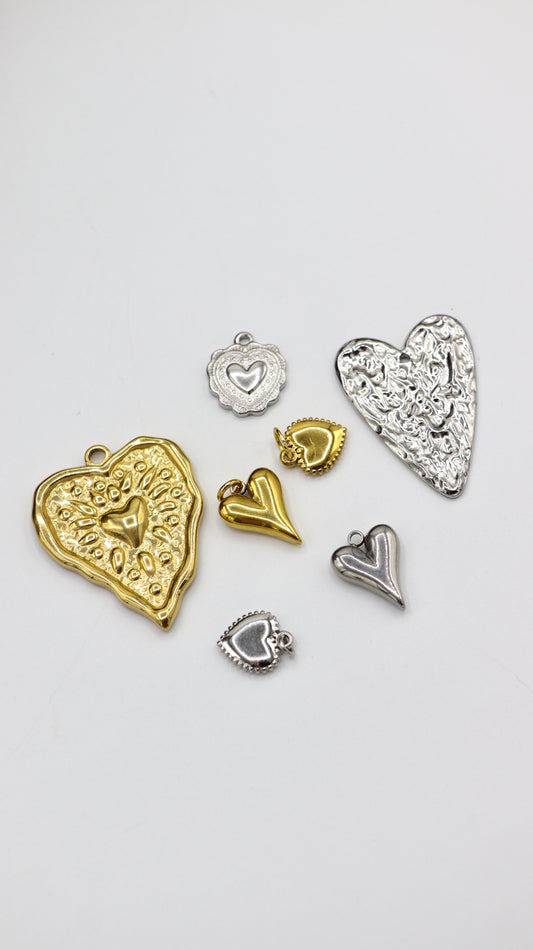 Charms / Pendentifs coeurs