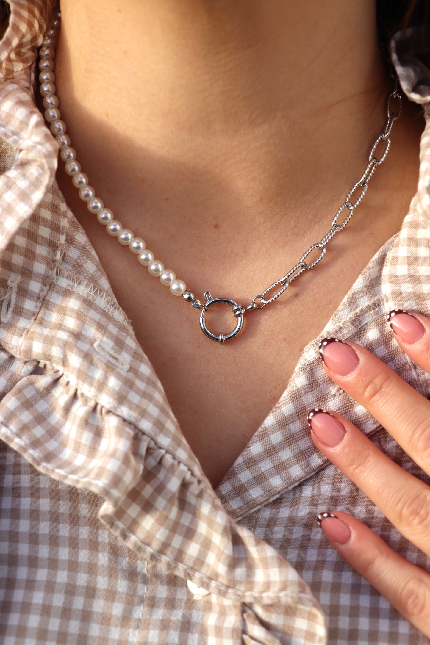Eloïse argenté - collier personnalisable