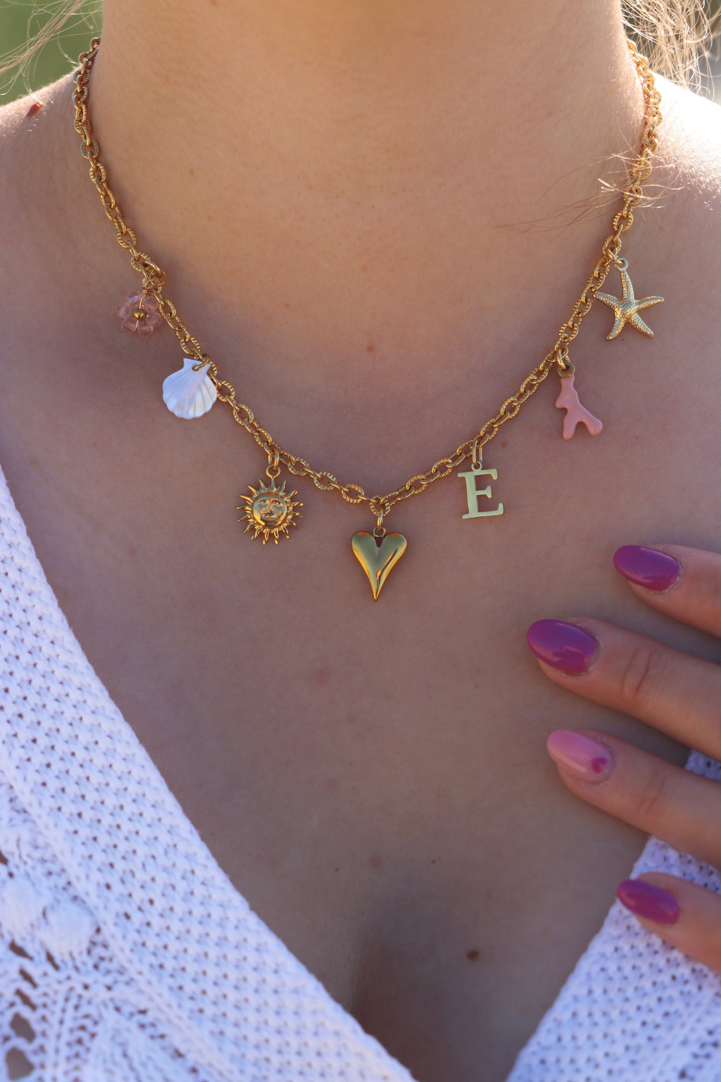 Baptiste - chaine personnalisable dorée