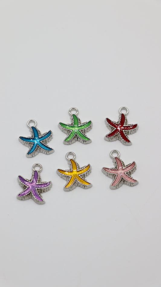 Charms étoile de mer argenté