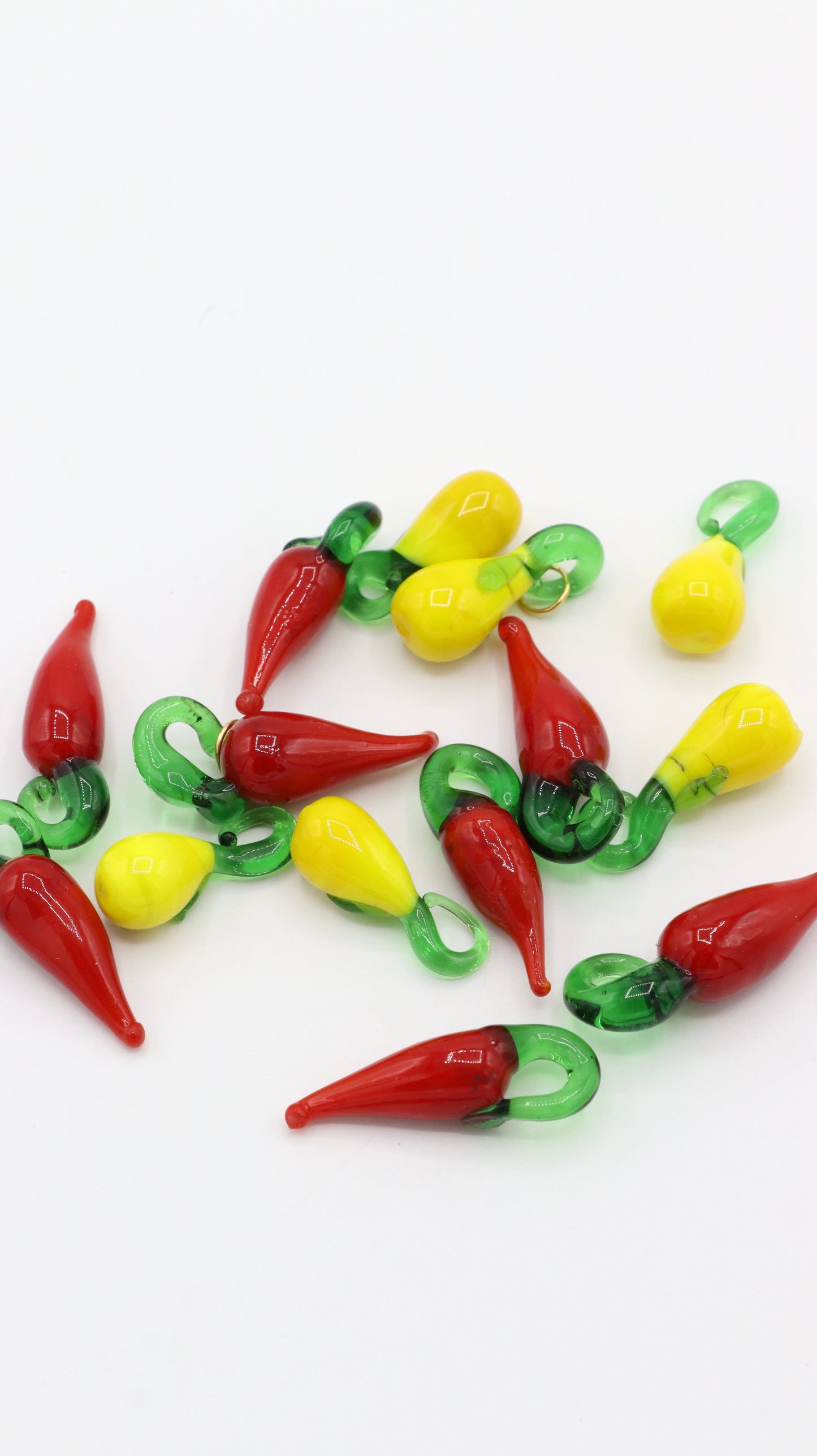 Charms piment et citron en céramique