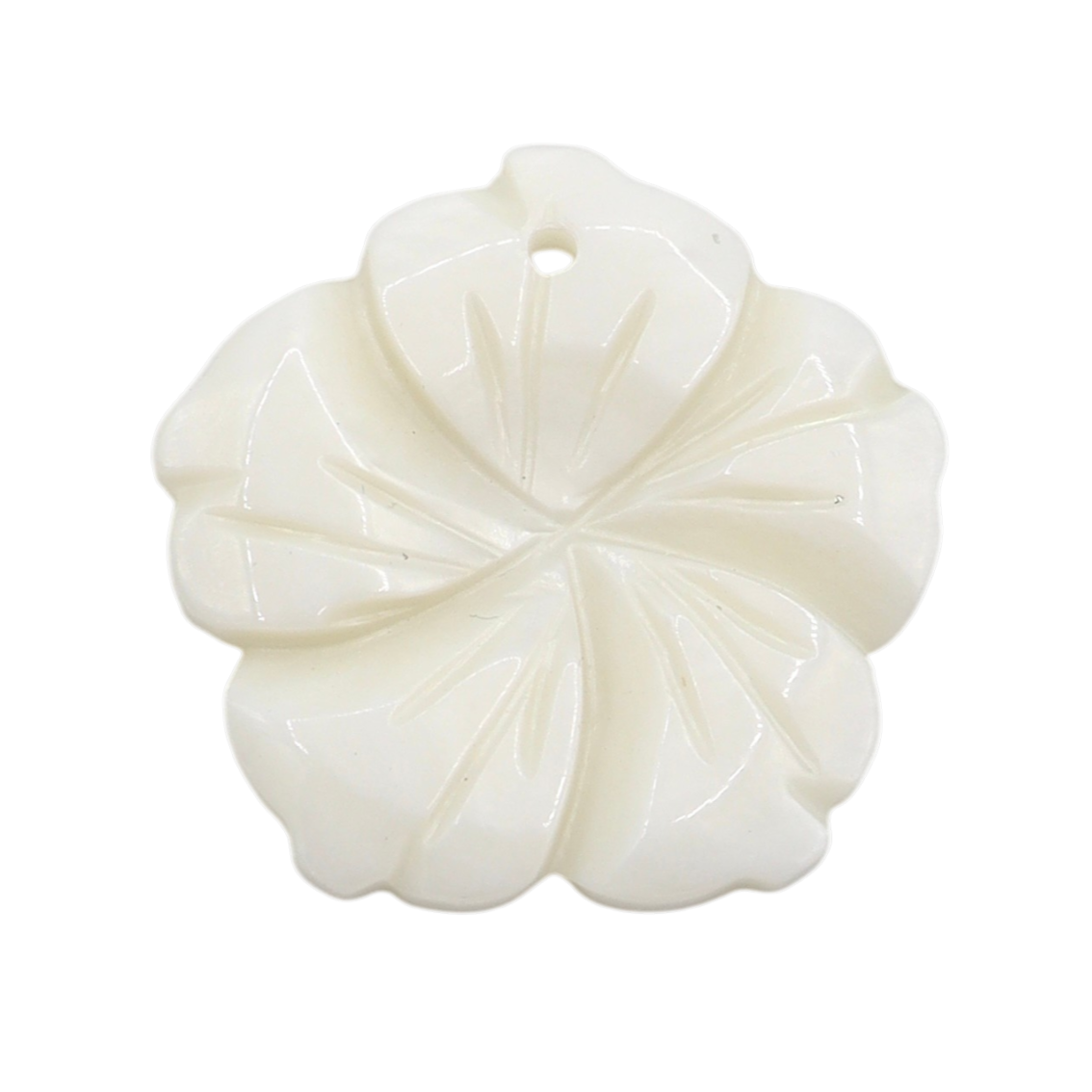 Pendentifs/Charms Fleurs Blanches Coquillage/Nacre